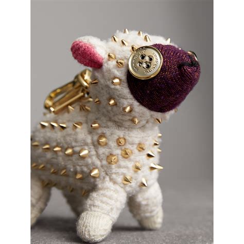 burberry wendy the sheep cashmere charm|Burberry White Cashmere Studded Wendy the Sheep Charm.